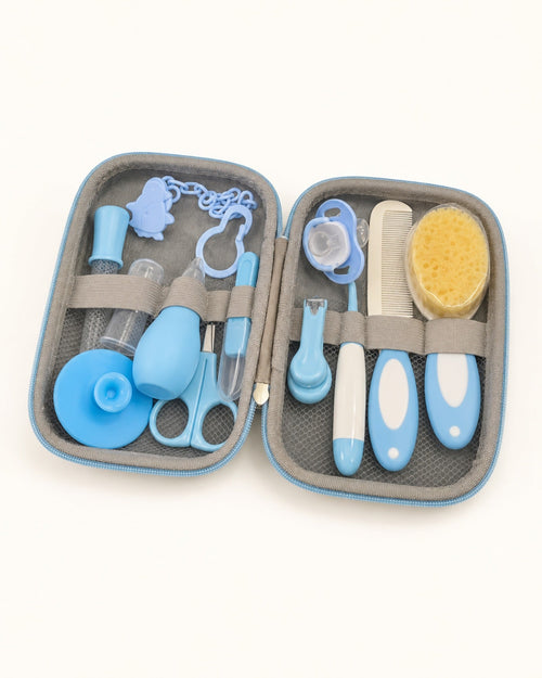 Thirteen-piece baby care kit — Sky main product view