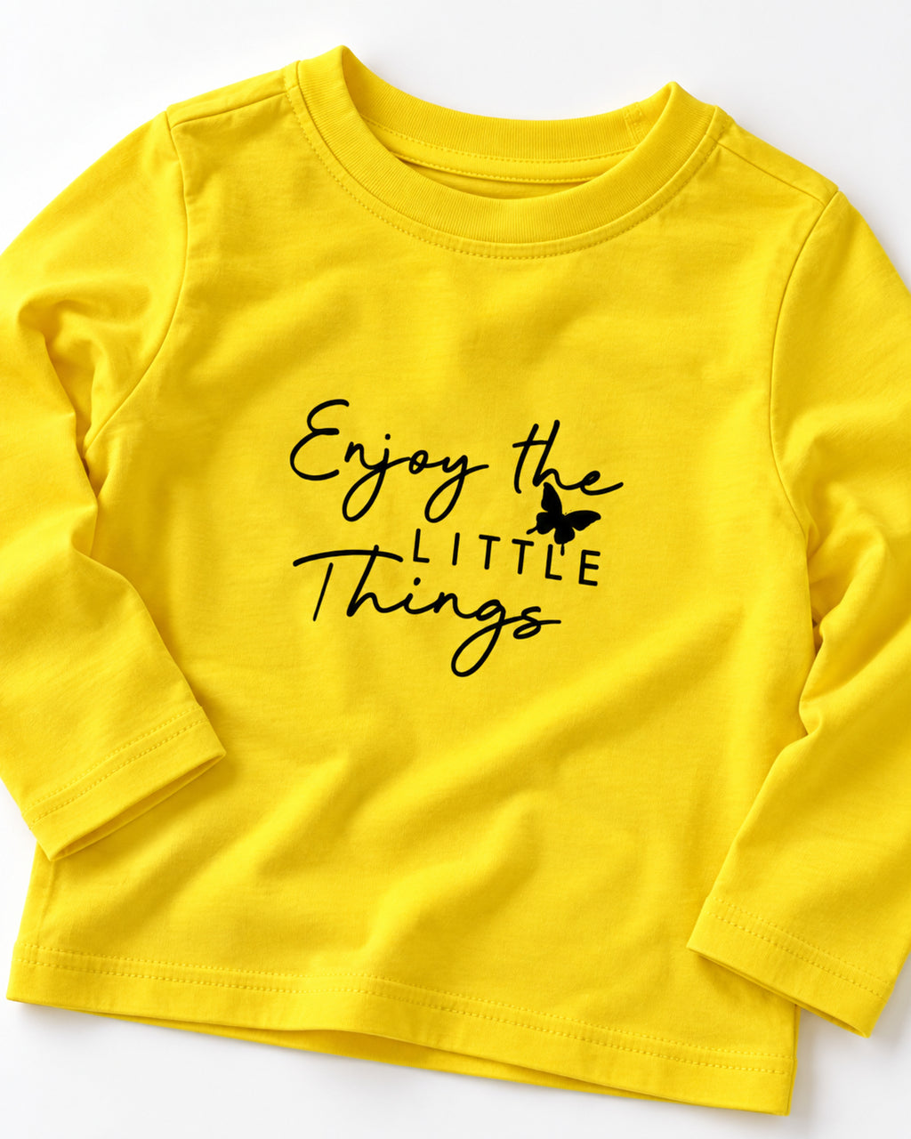 Dark grey and yellow three-piece outfit set, yellow top printed lettering