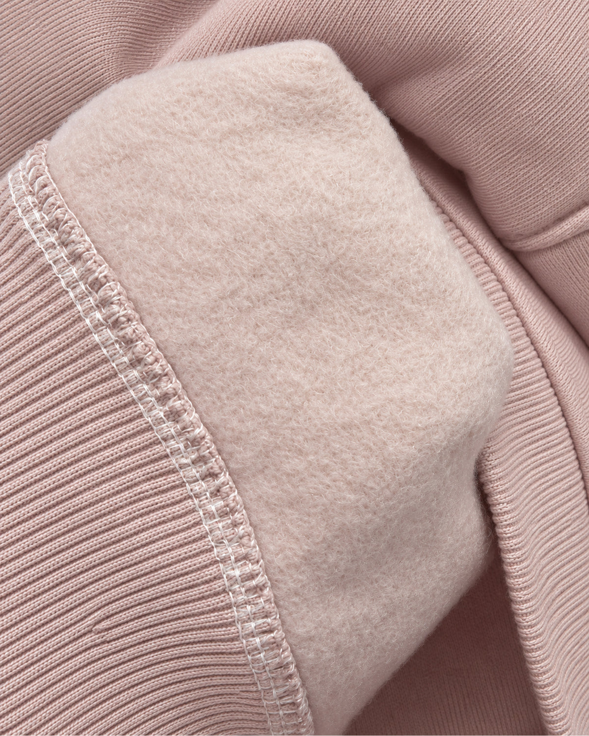 Dusty pink baby girl sequin-heart hoodie and joggers set, brushed inner fabric and overlock seam