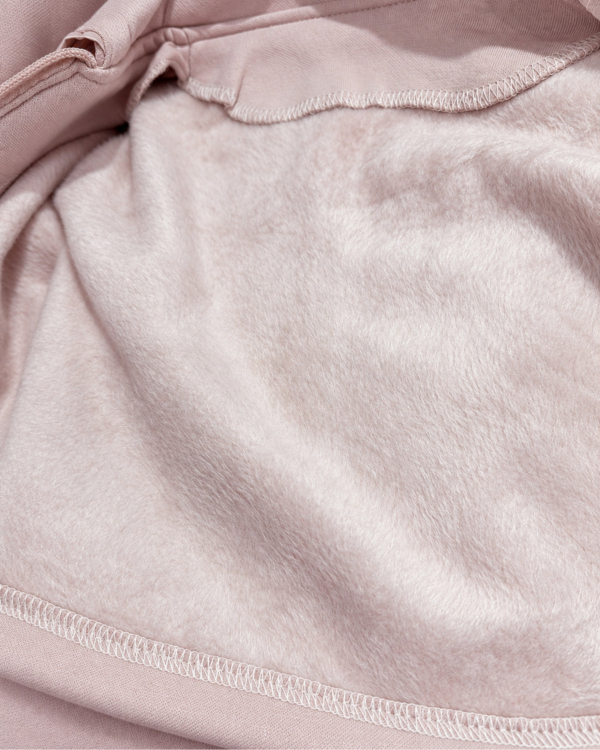 Dusty rose-pink baby girl satin-ruffle jacket, floral top and joggers set, plush inner fabric and overlock seam